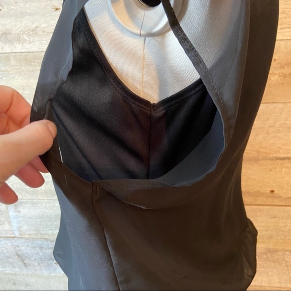 🛍3/$30 As U Wish black sequinned dress in size medium - Picture 9 of 10